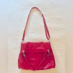 ITALIAN Apple red genuine leather bag